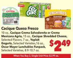 Vallarta Supermarkets Cacique Queso Fresco offer