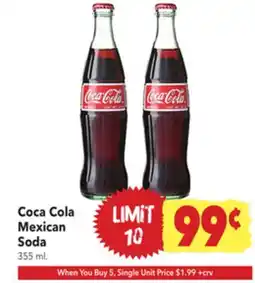 Vallarta Supermarkets Coca Cola Mexican Soda offer