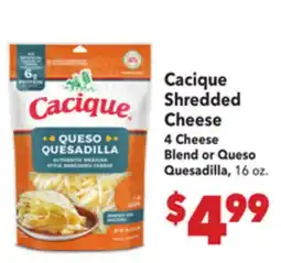 Vallarta Supermarkets Cacique Shredded Cheese offer