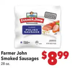 Vallarta Supermarkets Farmer John Smoked Sausages offer