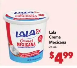 Vallarta Supermarkets Lala Crema Mexicana offer