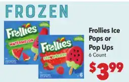 Vallarta Supermarkets Frollies Ice Pops or Pop Ups offer