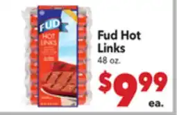 Vallarta Supermarkets Fud Hot Links offer