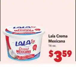 Vallarta Supermarkets Lala Crema Mexicana offer