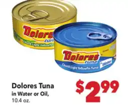 Vallarta Supermarkets Dolores Tuna offer