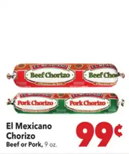 Vallarta Supermarkets El Mexicano Chorizo offer