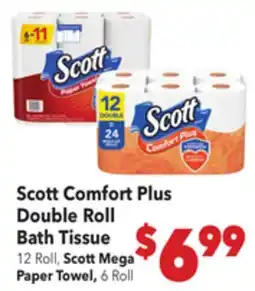 Vallarta Supermarkets Scott Comfort Plus Double Roll Bath Tissue offer