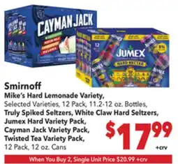 Vallarta Supermarkets Smirnoff offer