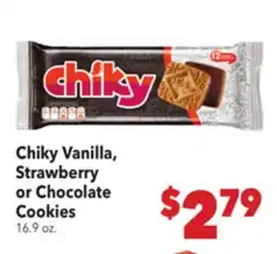 Vallarta Supermarkets Chiky Vanilla, Strawberry or Chocolate Cookies offer