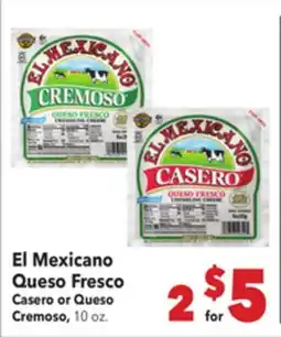 Vallarta Supermarkets El Mexicano Queso Fresco offer