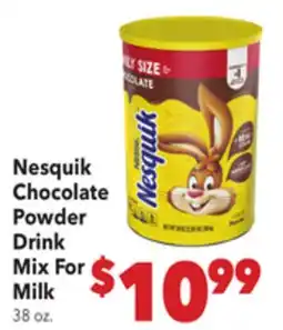 Vallarta Supermarkets Nesquik Chocolate Powder Drink Mix For Milk offer