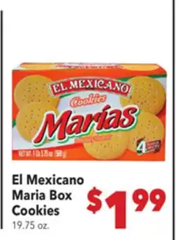 Vallarta Supermarkets El Mexicano Maria Box Cookies offer