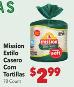 Vallarta Supermarkets Mission Estilo Casero Corn Tortillas offer