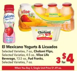 Vallarta Supermarkets El Mexicano Yogurts & Licuados offer
