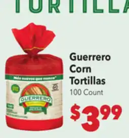 Vallarta Supermarkets Guerrero Corn Tortillas offer