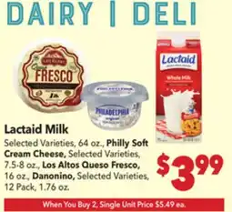 Vallarta Supermarkets Lactaid Milk offer