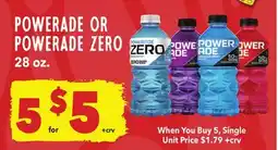 Vallarta Supermarkets POWERADE OR POWERADE ZERO offer