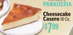 Vallarta Supermarkets Cheesecake Casero offer