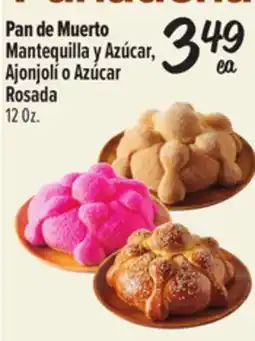 El Super Pan de Muerto Mantequilla y Azúcar, Ajonjoli o Azúcar Rosada offer