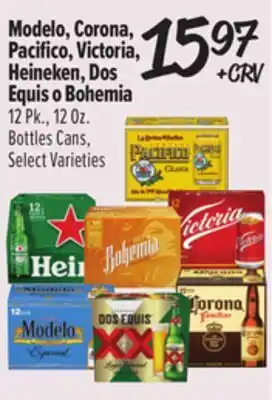 El Super Modelo, Corona, Pacifico, Victoria, Heineken, Dos Equis o Bohemia offer
