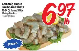 El Super Camarón Blanco Jumbo sin Cabeza offer