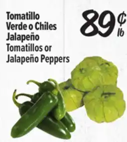 El Super Tomatillo Verde o Chiles Jalapeño / Tomatillos or Jalapeño Peppers offer