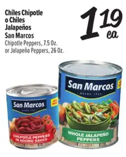 El Super San Marcos Chiles Chipotle o Chiles Jalapeños offer