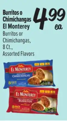 El Super Burritos o Chimichangas El Monterey offer