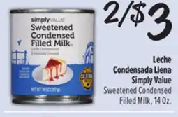 El Super Leche Condensada Llena Simply Value offer