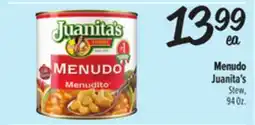 El Super Menudo Juanita's offer