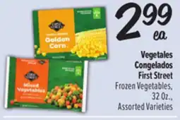 El Super Vegetales Congelados First Street / First Street Frozen Vegetables offer