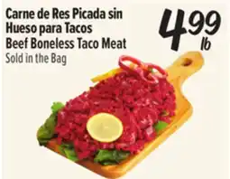 El Super Carne de Res Picada sin Hueso para Tacos / Beef Boneless Taco Meat offer