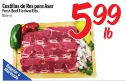 El Super Costillas de Res para Asar / Fresh Beef Flanken Ribs offer