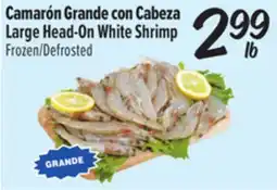 El Super Large Head-On White Shrimp offer
