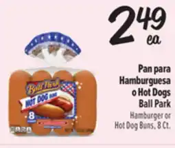 El Super Pan para Hamburguesa o Hot Dogs Ball Park offer