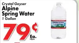 Valley Marketplace Crystal Geyser Alpine Spring Water offer