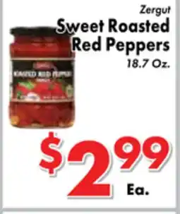 Valley Marketplace Zergut Sweet Roasted Red Peppers offer