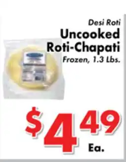 Valley Marketplace Desi Roti Uncooked Roti-Chapati offer