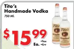 Valley Marketplace Tito's Handmade Vodka offer