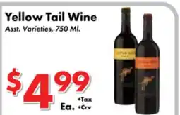 Valley Marketplace Yellow Tail Wine offer