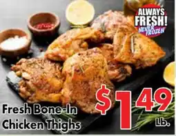 Valley Marketplace Fresh Bone-In Chicken Thighs offer
