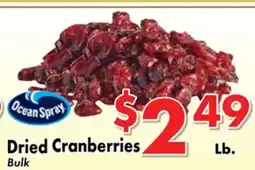 Valley Marketplace Dried Cranberries offer