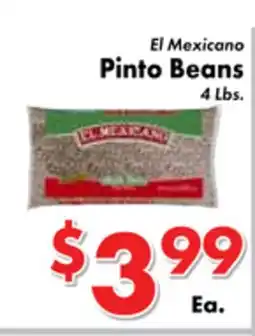 Valley Marketplace El Mexicano Pinto Beans offer