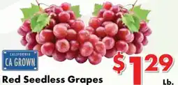 Valley Marketplace Red Seedless Grapes offer