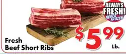 Valley Marketplace Fresh Beef Short Ribs offer
