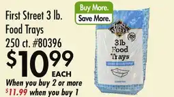 Smart & Final First Street 3 lb. Food Trays offer