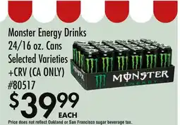 Smart & Final Monster Energy Drinks offer