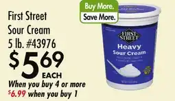 Smart & Final First Street Sour Cream offer