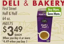 Smart & Final First Street Half & Half offer
