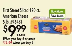 Smart & Final First Street Sliced 120 ct. American Cheese offer